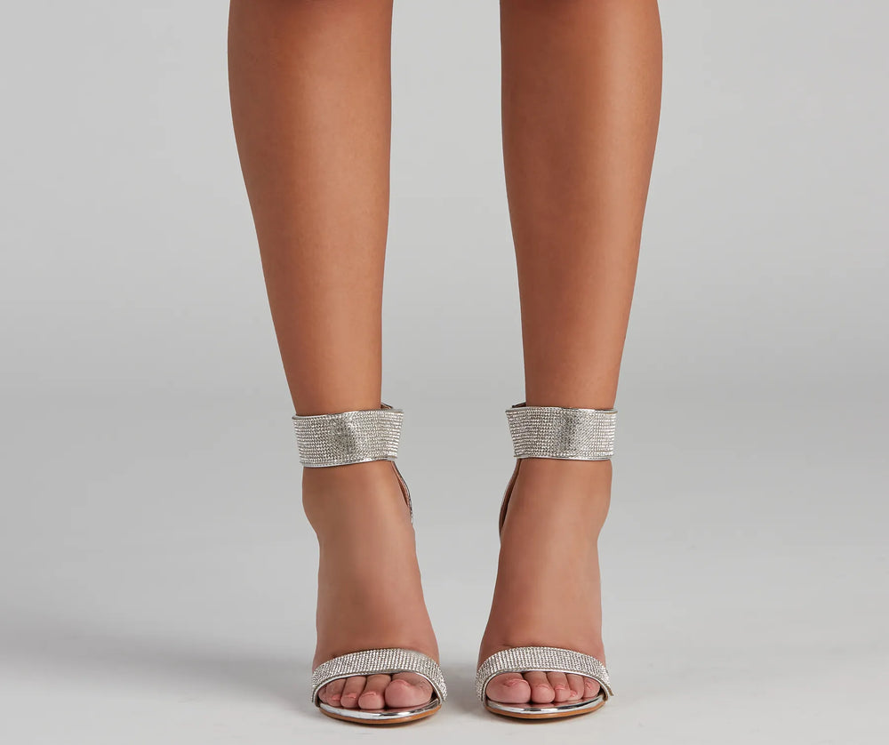 Rhinestone Drip Chrome Stiletto Hakken