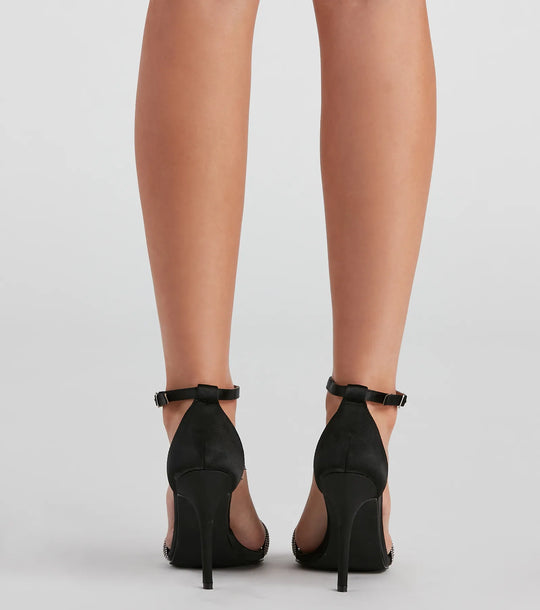 Twinkle Toes Satijnen Stiletto Hakken