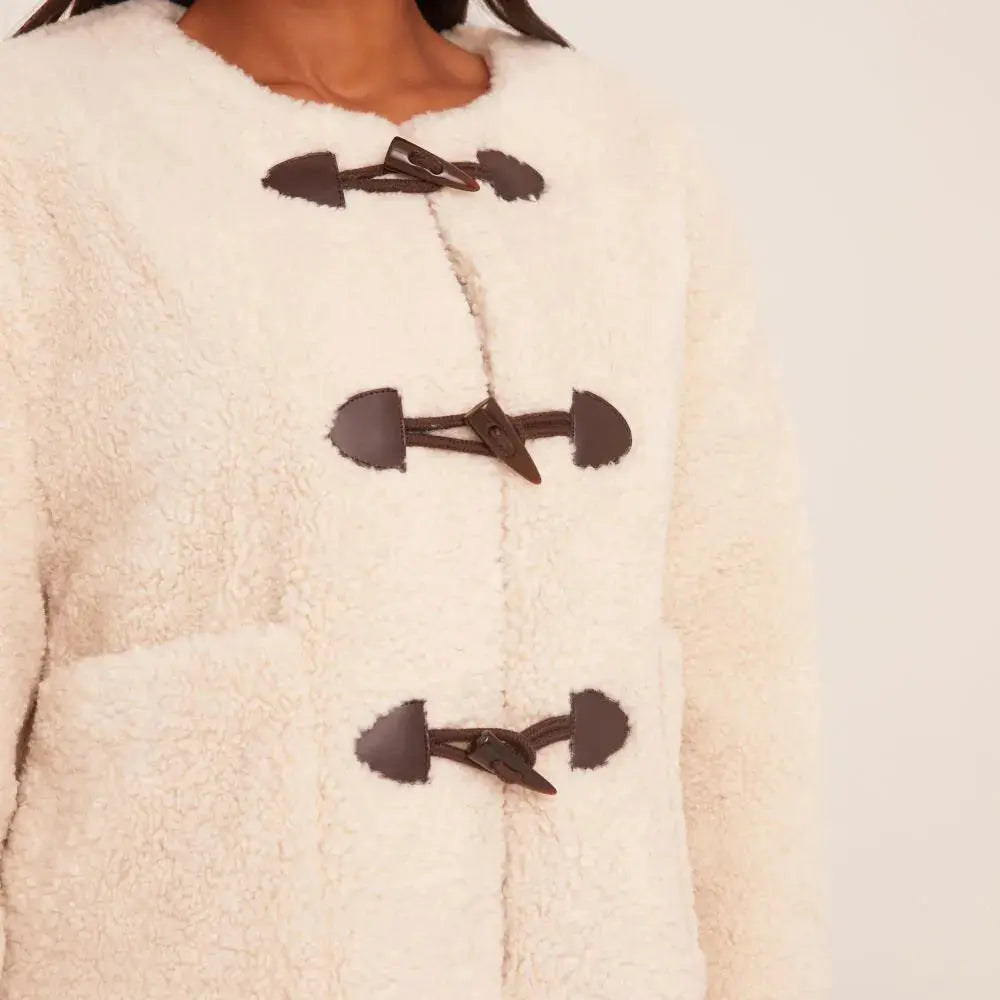 Alice - Zachte Teddy Warmte Dames Duffle Cardigan