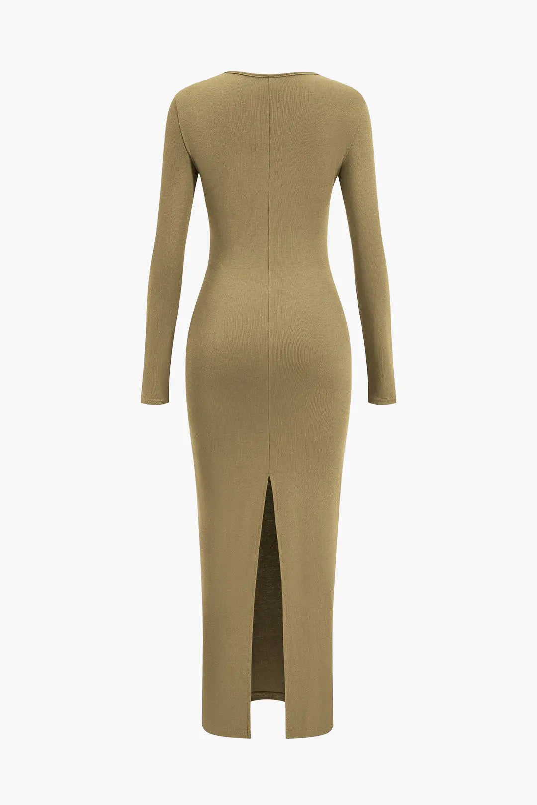 Brianna - Gedurfde Halslijn Split Vrouwen Formele Maxi Jurk