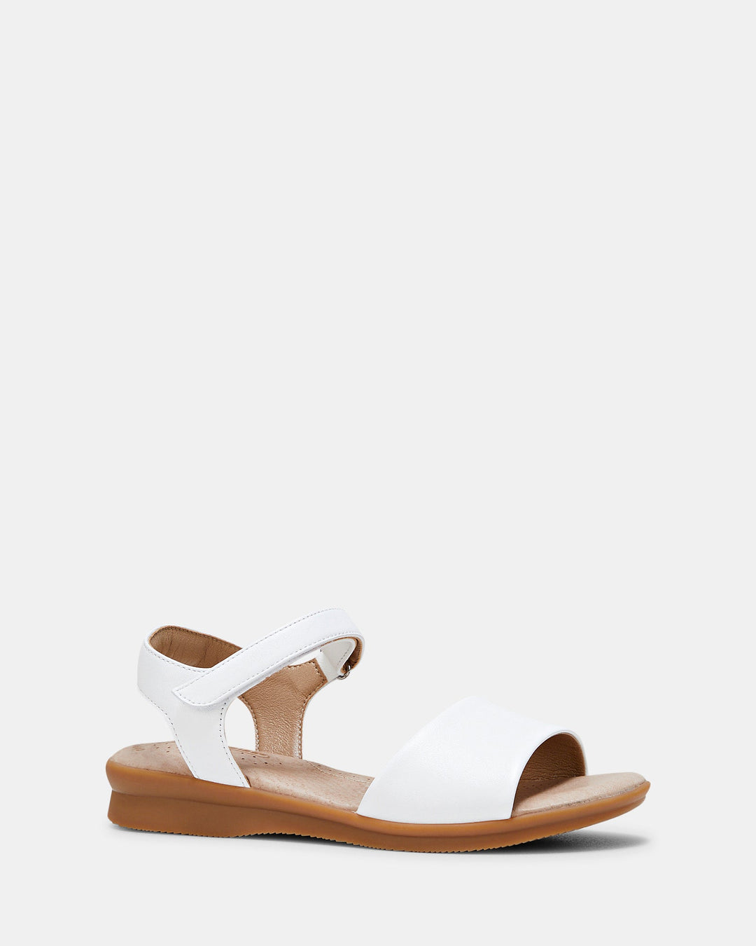 Nigella PL | Leren Sandalen | Wit | Luxe Gevoerd | Schokabsorberend | Comfortabel