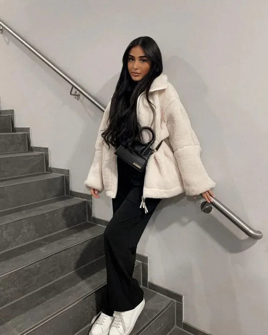 Teddy Fleece Jas Luna | Warmte en Stijl