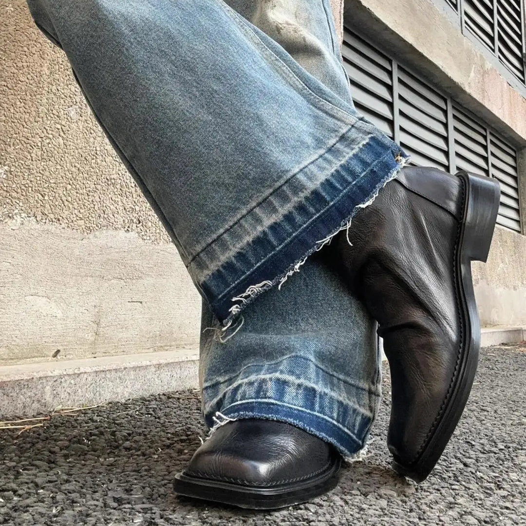 Heren | Enkellaars | Vierkante Neus | Strak Silhouet | Tijdloos Ontwerp