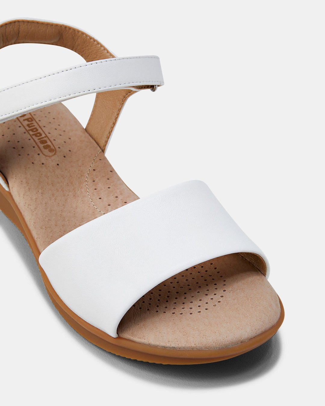 Nigella PL | Leren Sandalen | Wit | Luxe Gevoerd | Schokabsorberend | Comfortabel