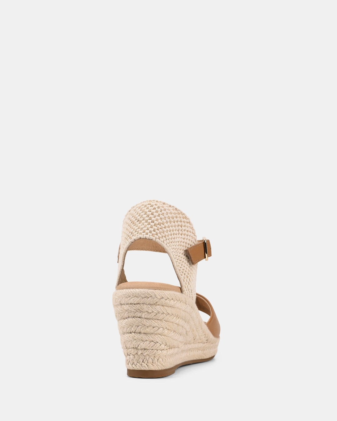 Ersa | Sandalen | Tan | Leer | Geweven Hielband | Comfortabel | Deep Comfort