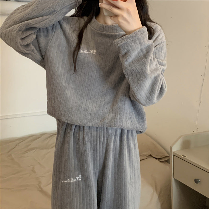 Vrouwen | Fleece Pyjama Set | Warm | Comfortabel | Huisoutfit