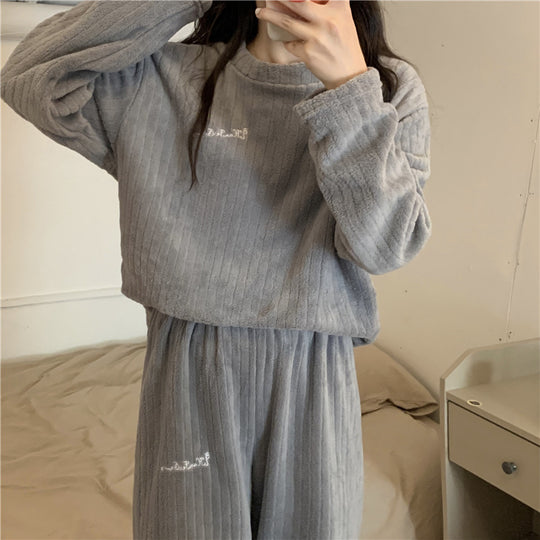 Vrouwen | Fleece Pyjama Set | Warm | Comfortabel | Huisoutfit