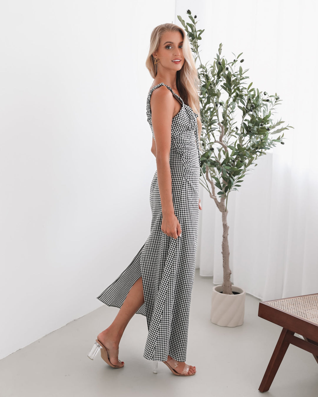 Dames | Patrizia Jurk | Brede Banden | Ronde Halslijn | Fit-and-Flare | Maxi Lengte
