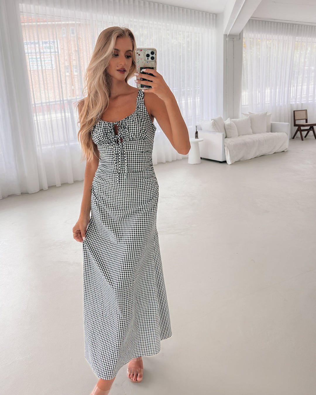 Dames | Patrizia Jurk | Brede Banden | Ronde Halslijn | Fit-and-Flare | Maxi Lengte