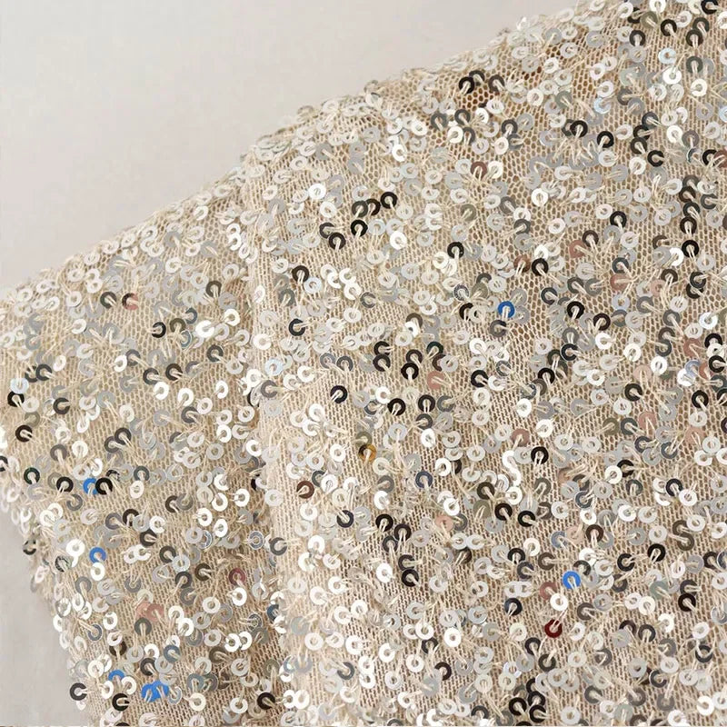 Dames Mini Jurk | Pailletten | Schoudervulling | Party Outfit