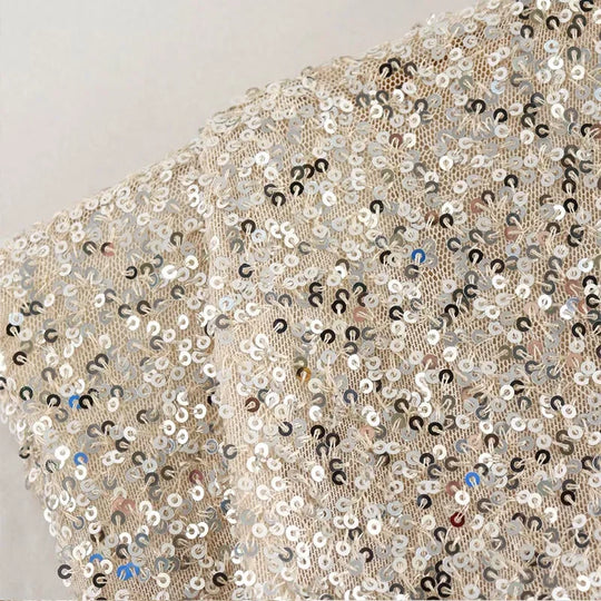 Dames Mini Jurk | Pailletten | Schoudervulling | Party Outfit