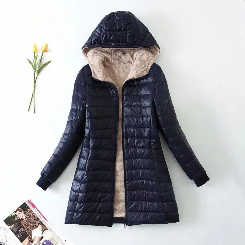 Dames Winter Fleece Jas | Met Capuchon