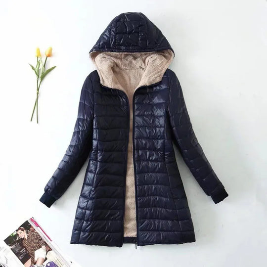 Dames Winter Fleece Jas | Met Capuchon
