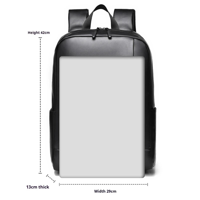 Heren Rugzak | Zakelijke Laptoptas met Grote Capaciteit | Splash-Proof en Geschikt voor Woon-werkverkeer & Reizen