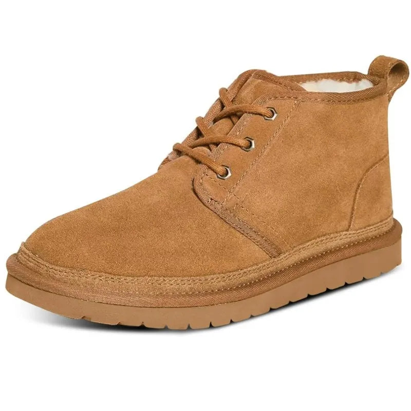 Vrouwen | Winter Sneeuwschoenen | Antislip | Bont Gevoerd | Korte Suède-look Schoenen