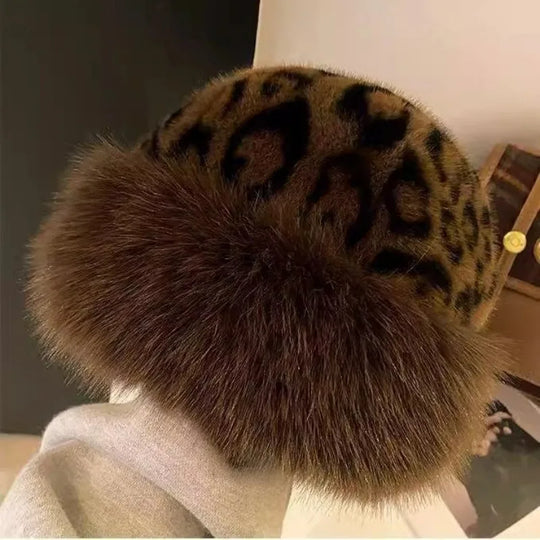 Leopardpatroon Hoed met Zachte Rand voor Volwassenen | Ideaal voor de Winter