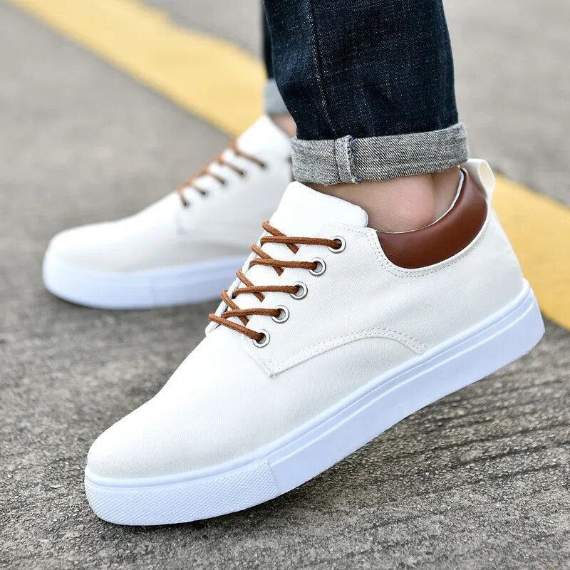 Lichte Canvas Sportschoenen voor Heren – Ademend & Casual Comfort