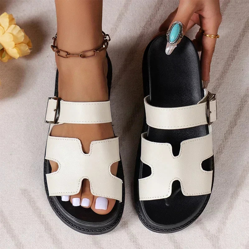 Dames Sandalen op Platform met Verstelbare Bandjes