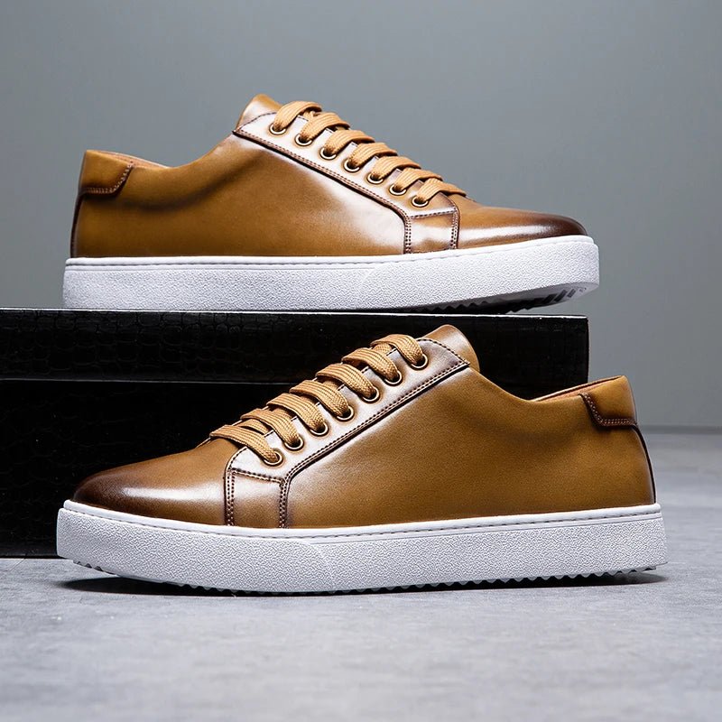 Enzo | Heren Sneaker van Leer