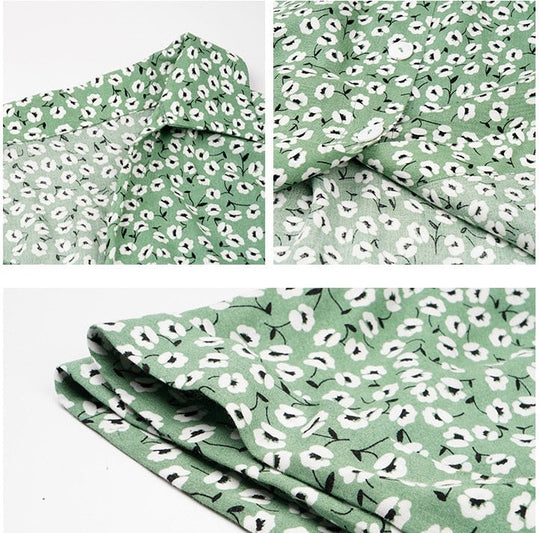 Zomer midi jurk met bloemenprint