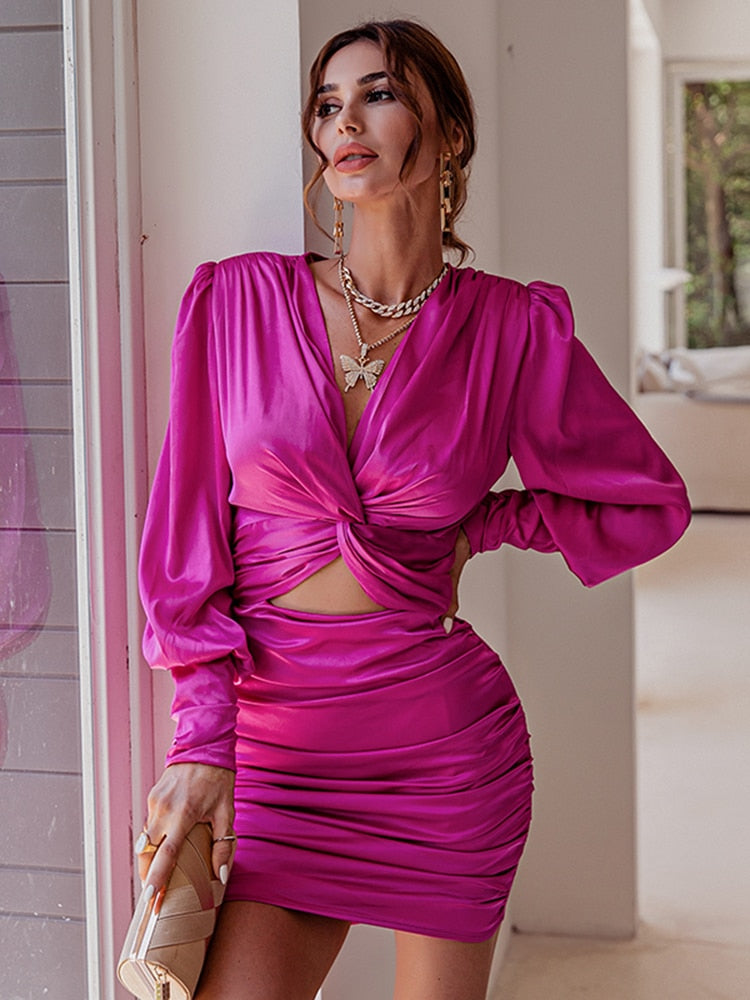 Avondjurk "Chic lantern sleeve"