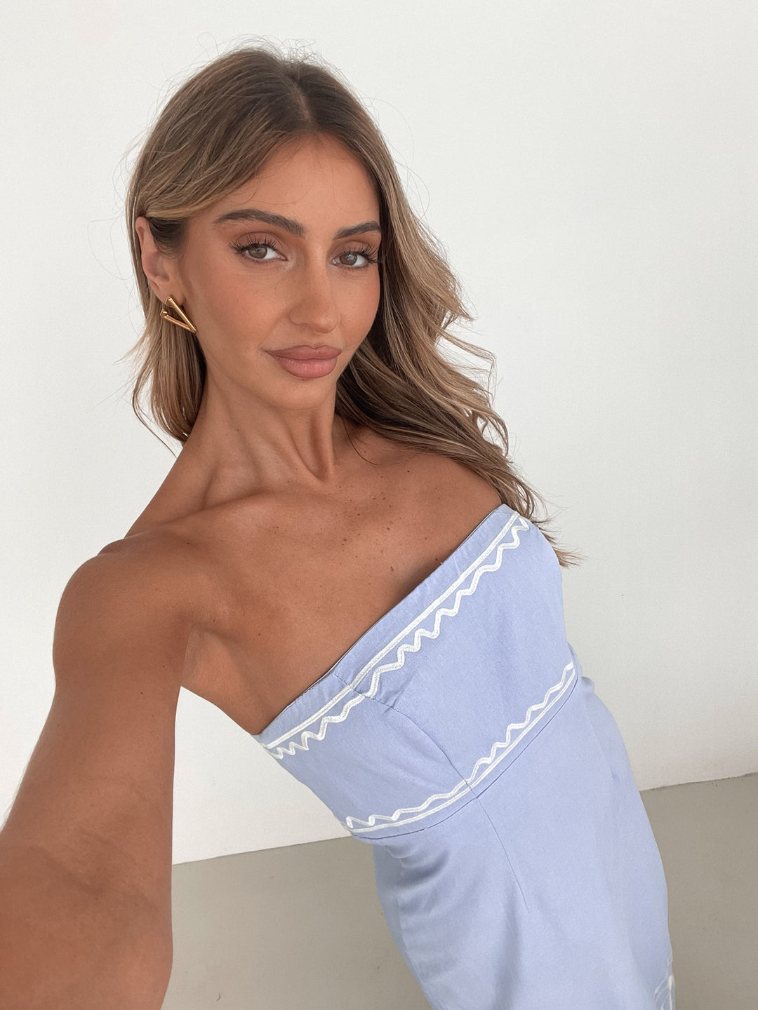 Dames | Zareena Jurk | Tube-stijl Top | Fit-to-Flare | Maxi Lengte