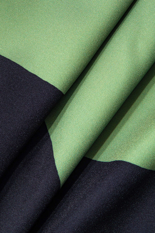 Kleurblok Strapless Split Maxi Jurk