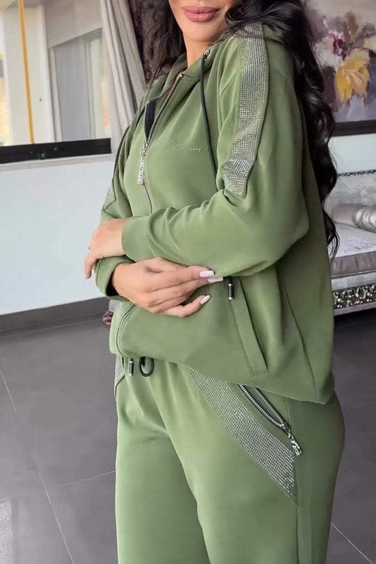 Dames twee-delige set met glitterdetails